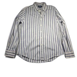 Polo Ralph Lauren Shirt Mens L White Long Sleeve Buttoned Dress Shirt Custom Fit